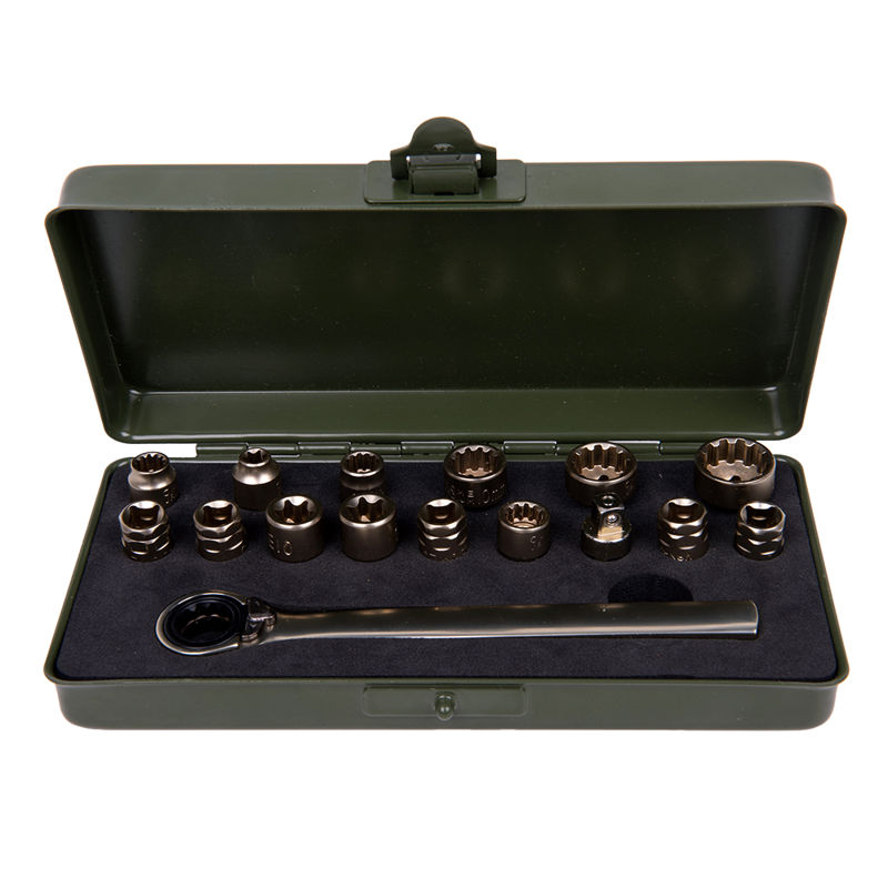 HT-07 1/4 inch low profile ratchet sockets tool kits